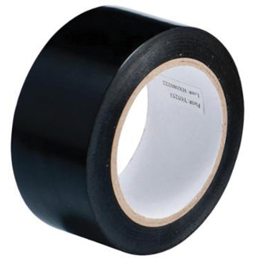 Brady Floor Marking Tape, 2" x 108', Vinyl, Black