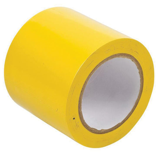 Brady Floor Marking Tape, 4" x 108', Vinyl, Yellow