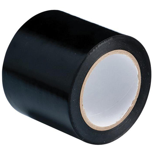 Brady Floor Marking Tape, 4" x 108', Vinyl, Black