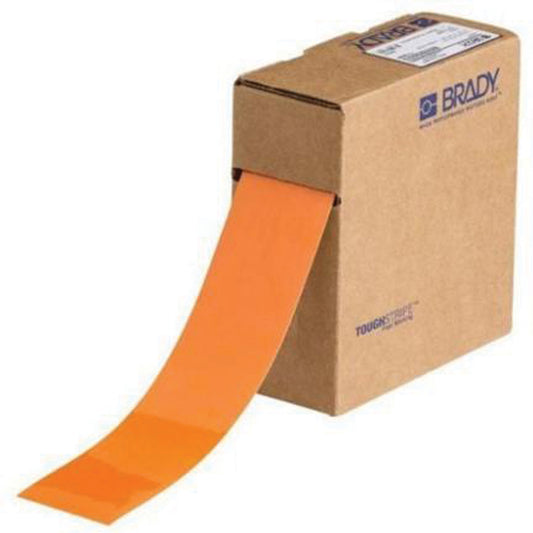 Brady ToughStripe® Floor Marking Tape, 2" x 100', Polyester, Orange