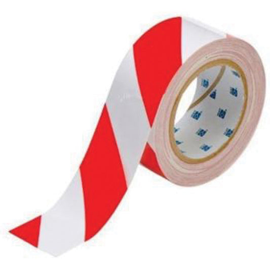 Brady ToughStripe® Floor Marking Tape, 2" x 100', Polyester, Red and White