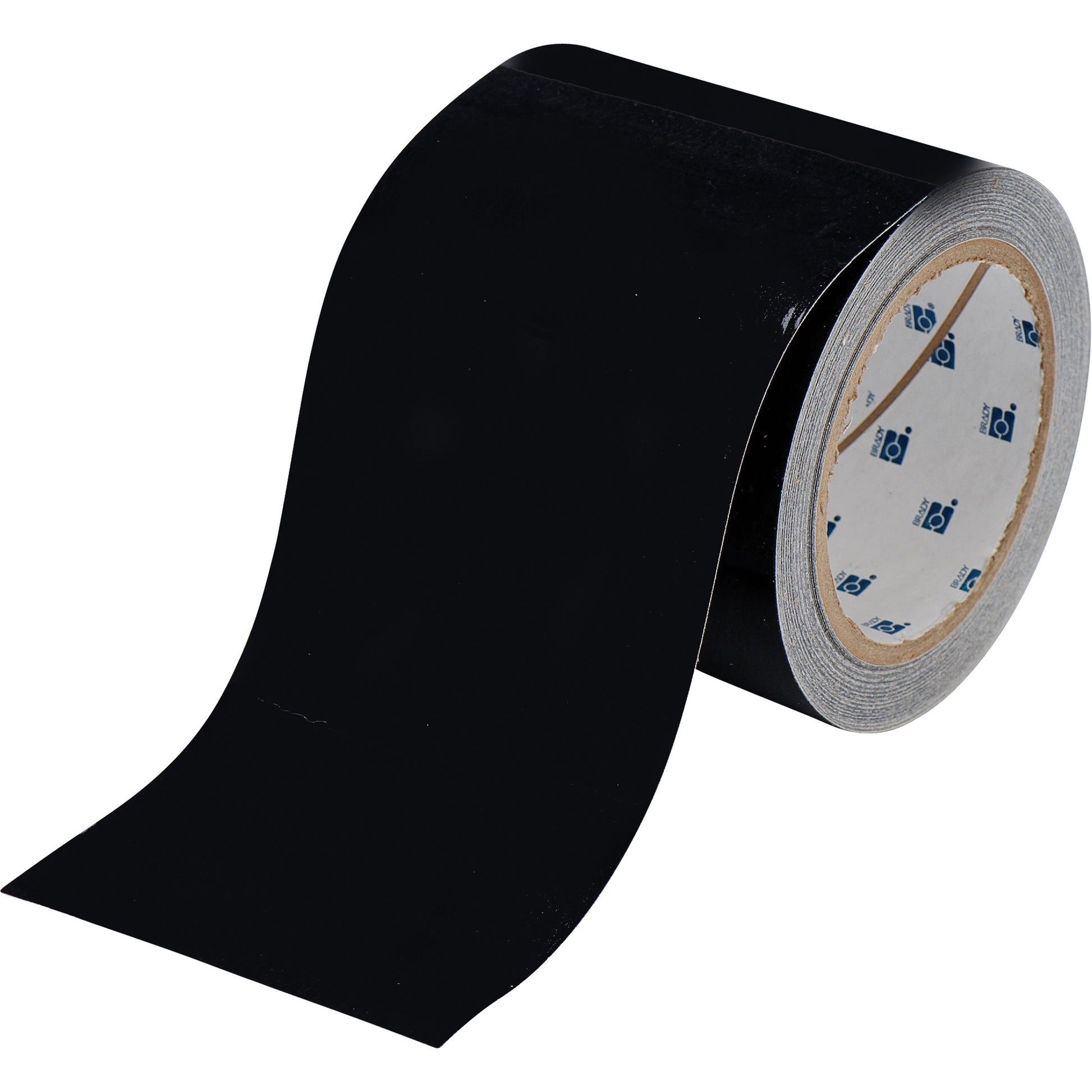 Brady ToughStripe® Floor Marking Tape, 4" x 100', Polyester, Black