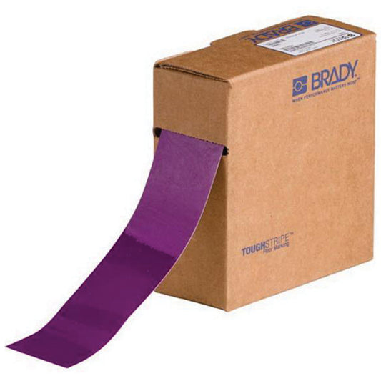 Brady ToughStripe® Floor Marking Tape, 2" x 100', Polyester, Purple
