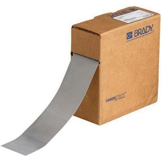 Brady ToughStripe® Floor Marking Tape, 2" x 100', Polyester, Grey
