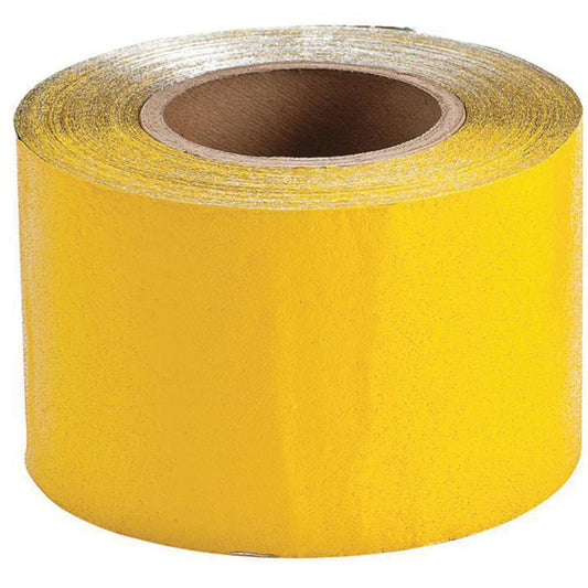 Brady Temporary Pavement Marking Tape, 4" x 150', Vinyl, Yellow