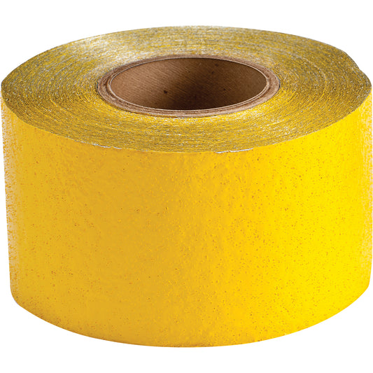 Brady Temporary Pavement Marking Tape, 4" x 150', Retro Reflective, Yellow