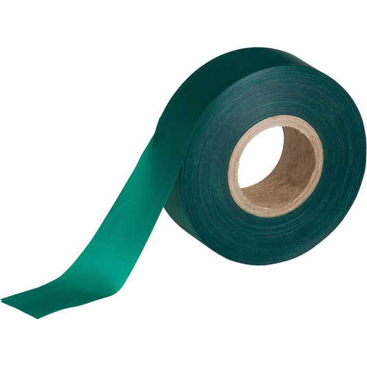 Brady Flagging Tape, 1.188" W x 150' L, Green