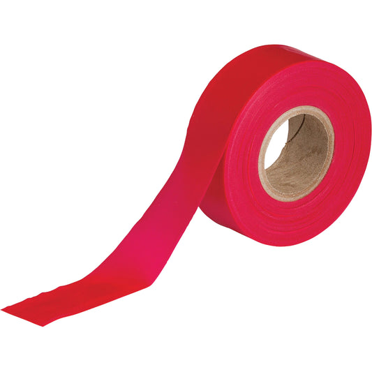 Brady Flagging Tape, 1.188" W x 300' L, Red