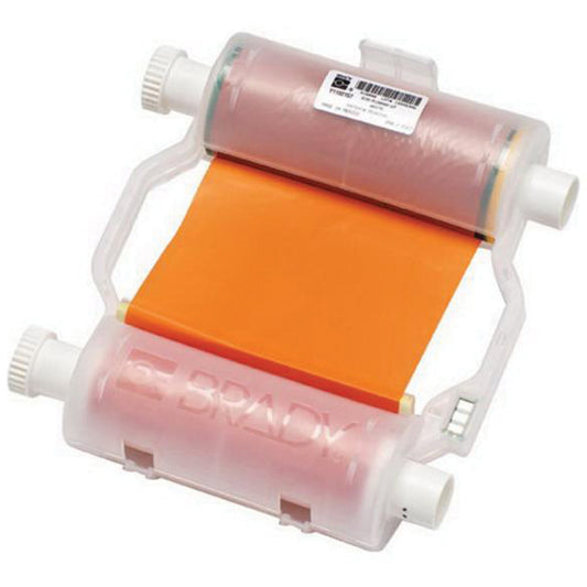 Brady Series R10000 Printer Ribbon, 4.33" x 200', Orange