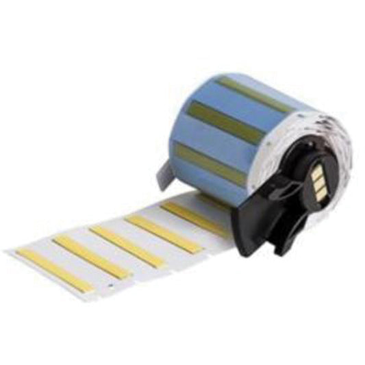 Brady PermaSleeve® Heat Shrink Wire & Cable Labels, Polyolefin, 1.75" L x 0.235" H, Yellow