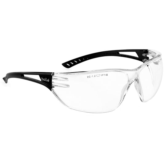 Bollé Safety Slam Safety Glasses, Clear Lens, Anti-Fog/Anti-Scratch, Meets/Exceeds CSA Z94.3