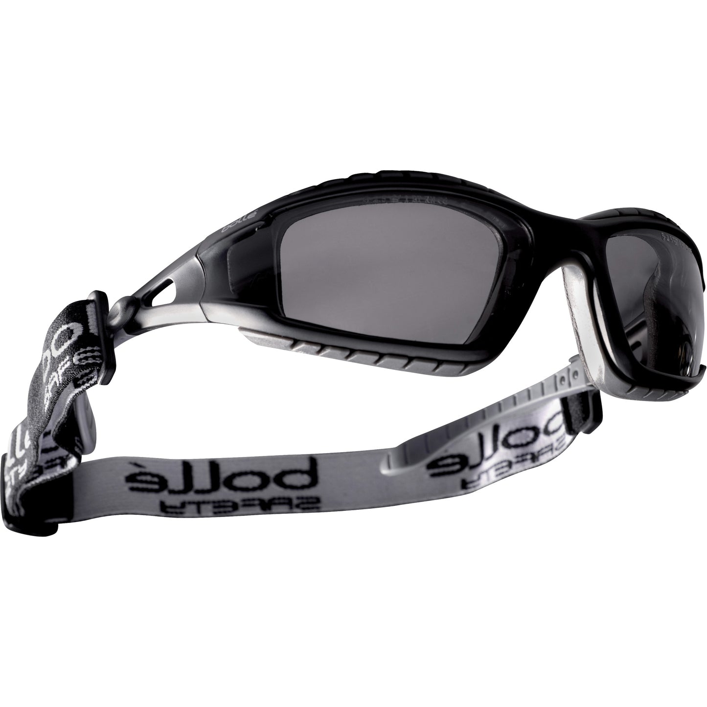 Bollé Safety Tracker Safety Glasses, Grey/Smoke Lens, Anti-Fog/Anti-Static, Meets/Exceeds CSA Z94.3