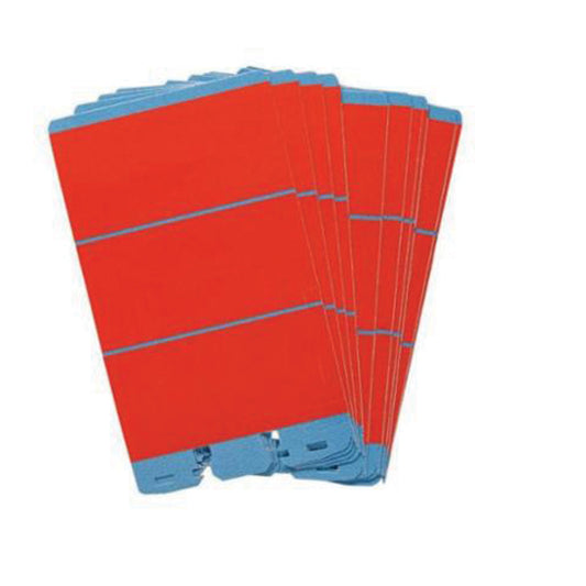 Brady VINYL CLOTH REFILL PAGES,RED, BLANK