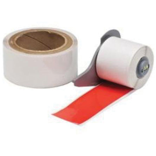 Brady Floor Marking Printer Tape, Polyester, Red, 2" Width