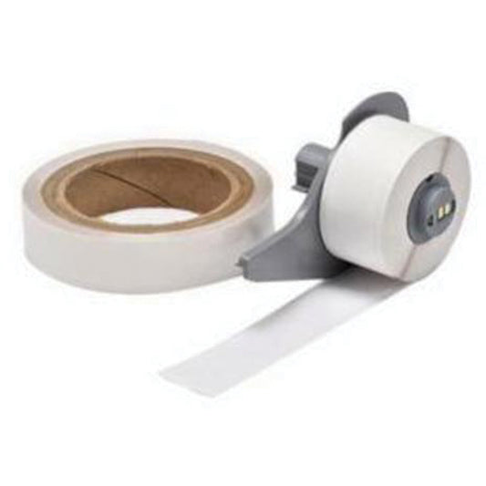 Brady Floor Marking Printer Tape, Polyester, White, 1" Width