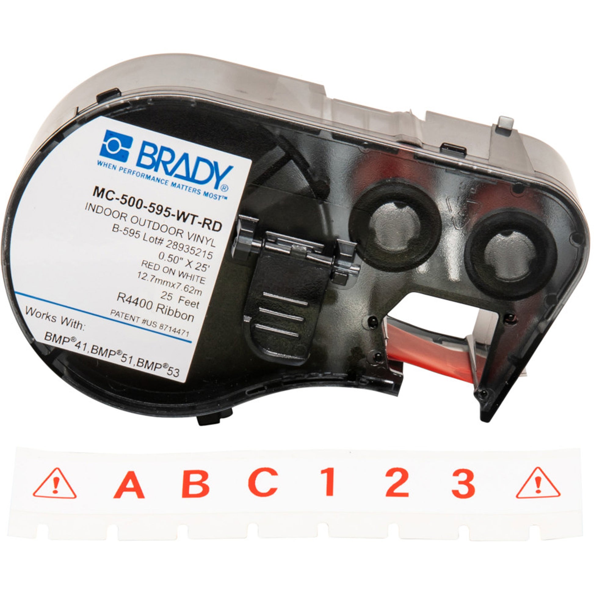 Brady Label Maker Cartridge, Red