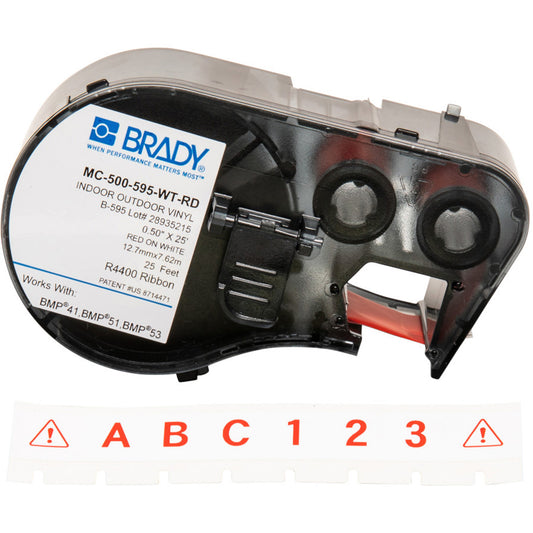 Brady Label Maker Cartridge, Red
