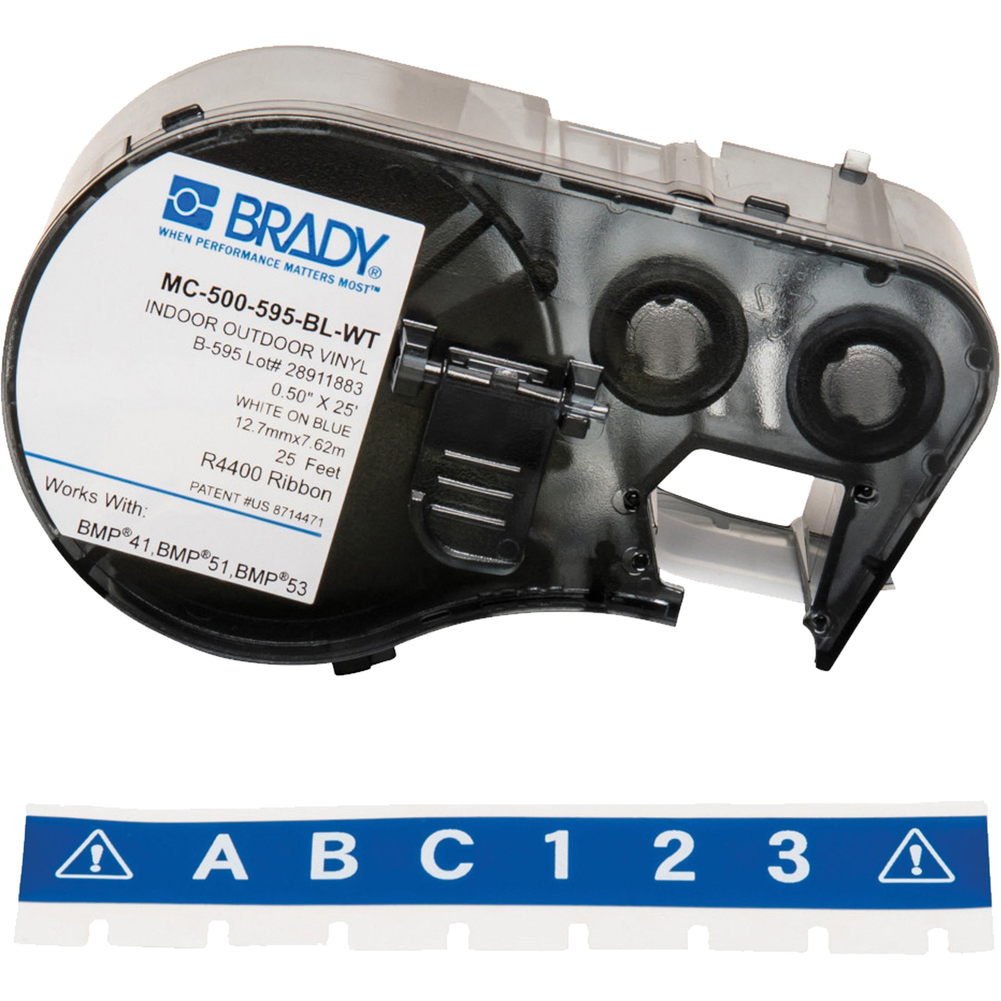 Brady Label Maker Cartridge, White
