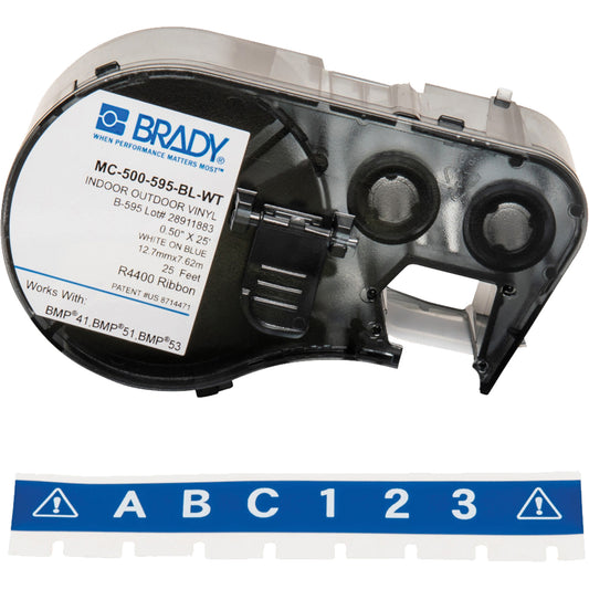 Brady Label Maker Cartridge, White