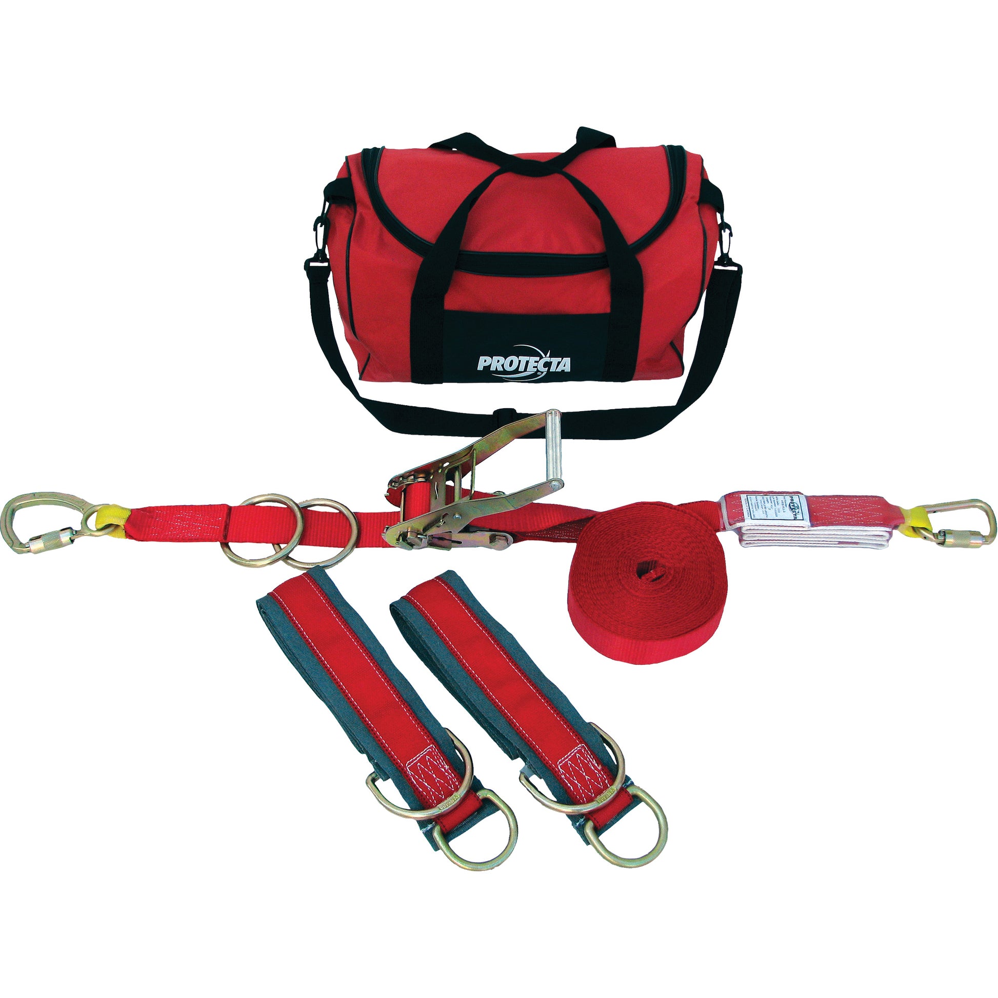 3M Protecta Fall Protection PRO-Line™ Temporary Horizontal Lifeline System, 60', Web, Swivel