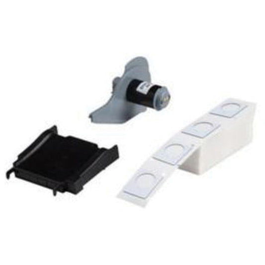 Brady Raised Push-Button Panel Labels, Polyester, 1.8" L x 1.8" H, White