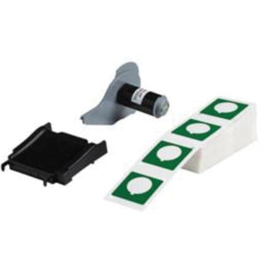 Brady Raised Push-Button Panel Labels, Polyester, 1.8" L x 1.8" H, Green