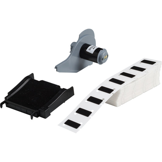 Brady Raised Panel Labels, Polyester, 1.06" L x 0.49" H, Black