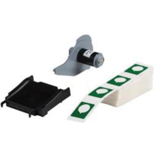 Brady Raised Push-Button Panel Labels, Polyester, 1.2" L x 1.5" H, Green