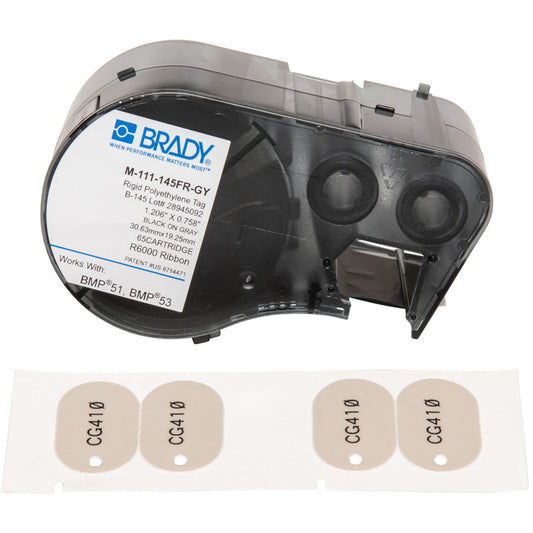 Brady Tag Label Maker Cartridge, Black