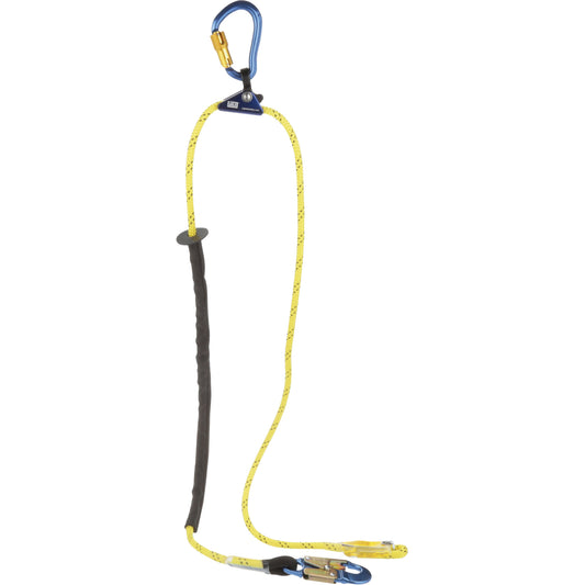 3M DBI Sala Fall Protection Pole Climber's Adjustable Rope Positioning Lanyard, 1 Legs, 8', CSA Class F, Nylon
