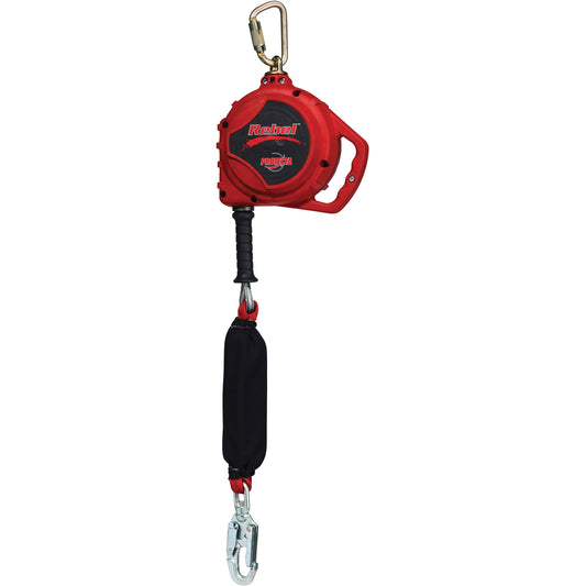 3M Protecta Fall Protection Rebel™ Self Retracting Lifeline for Leading Edge, 20', Galvanized Steel, Swivel