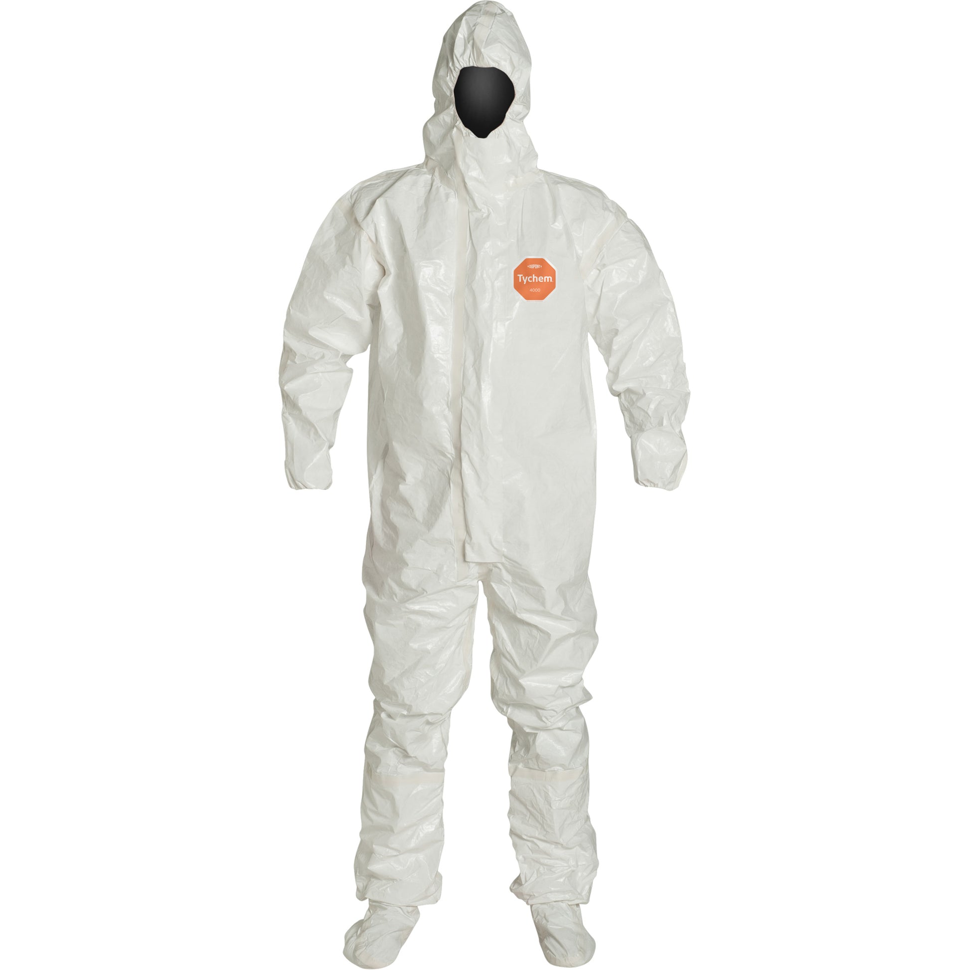 Dupont Personal Protection Hooded Coveralls, Tychem® 4000, 3X-Large, White