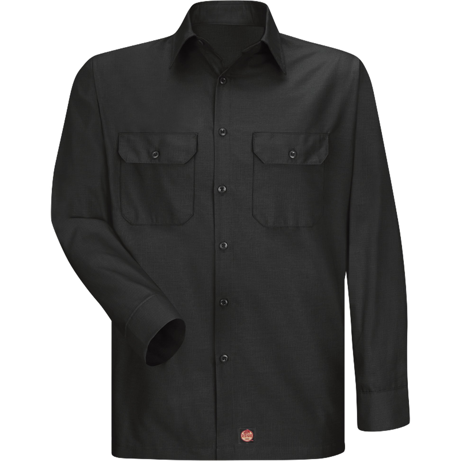 Red Kap Long Sleeve Ripstop Shirt, Men's, 2X-Large, Black