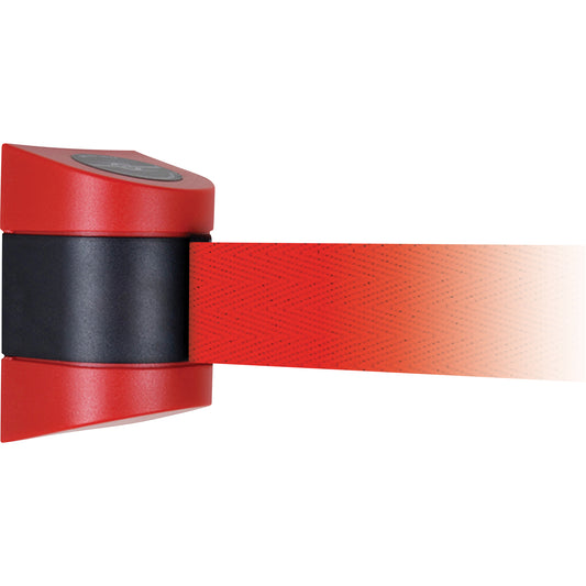 Tensator TensaBarrier® Wall Mounted Units, Plastic, Screw Mount, 15', Red Tape