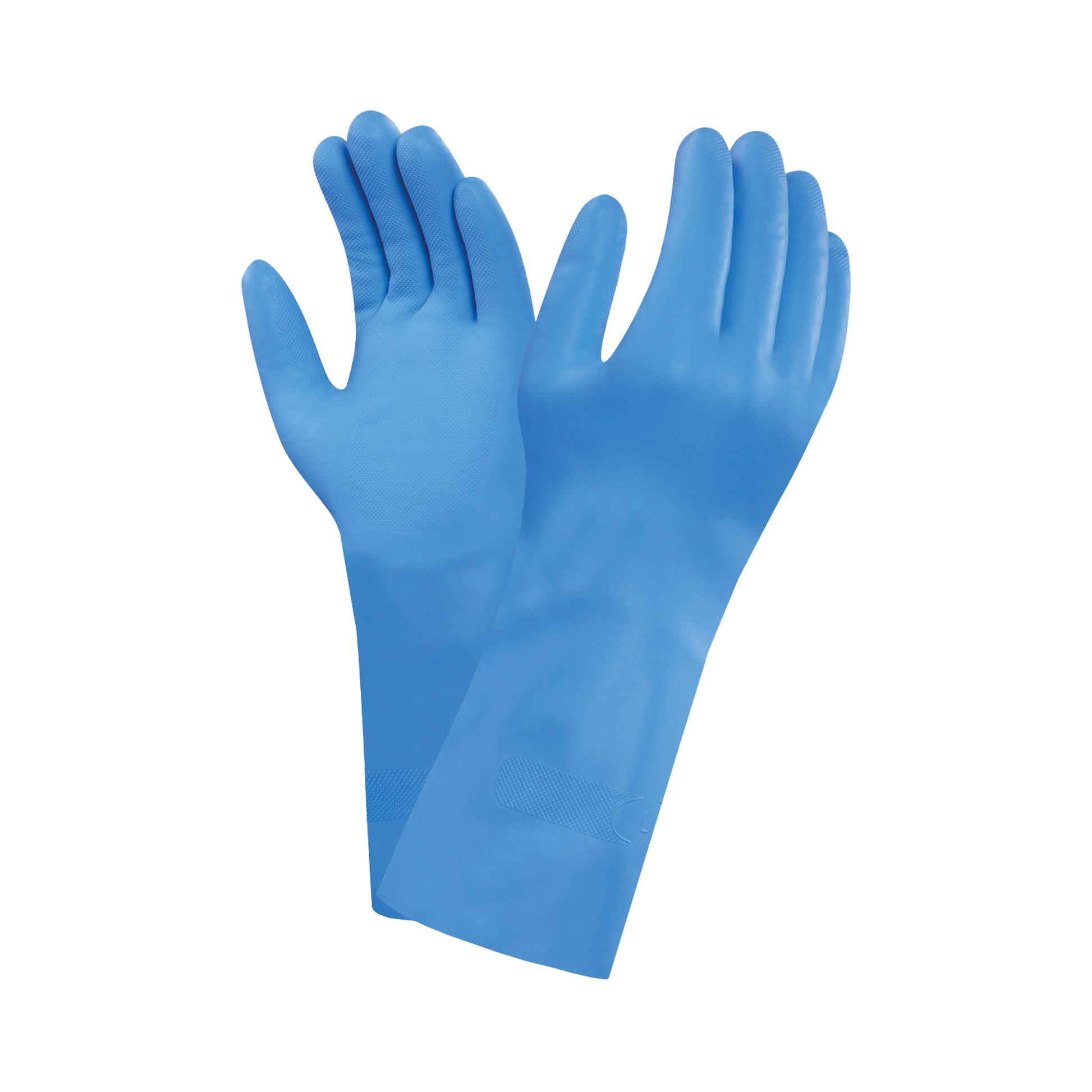 Ansell VersaTouch® 37-501 Gloves, Size X-Large/9.5, 13" L, Nitrile, Flock-Lined Inner Lining, 16-mil