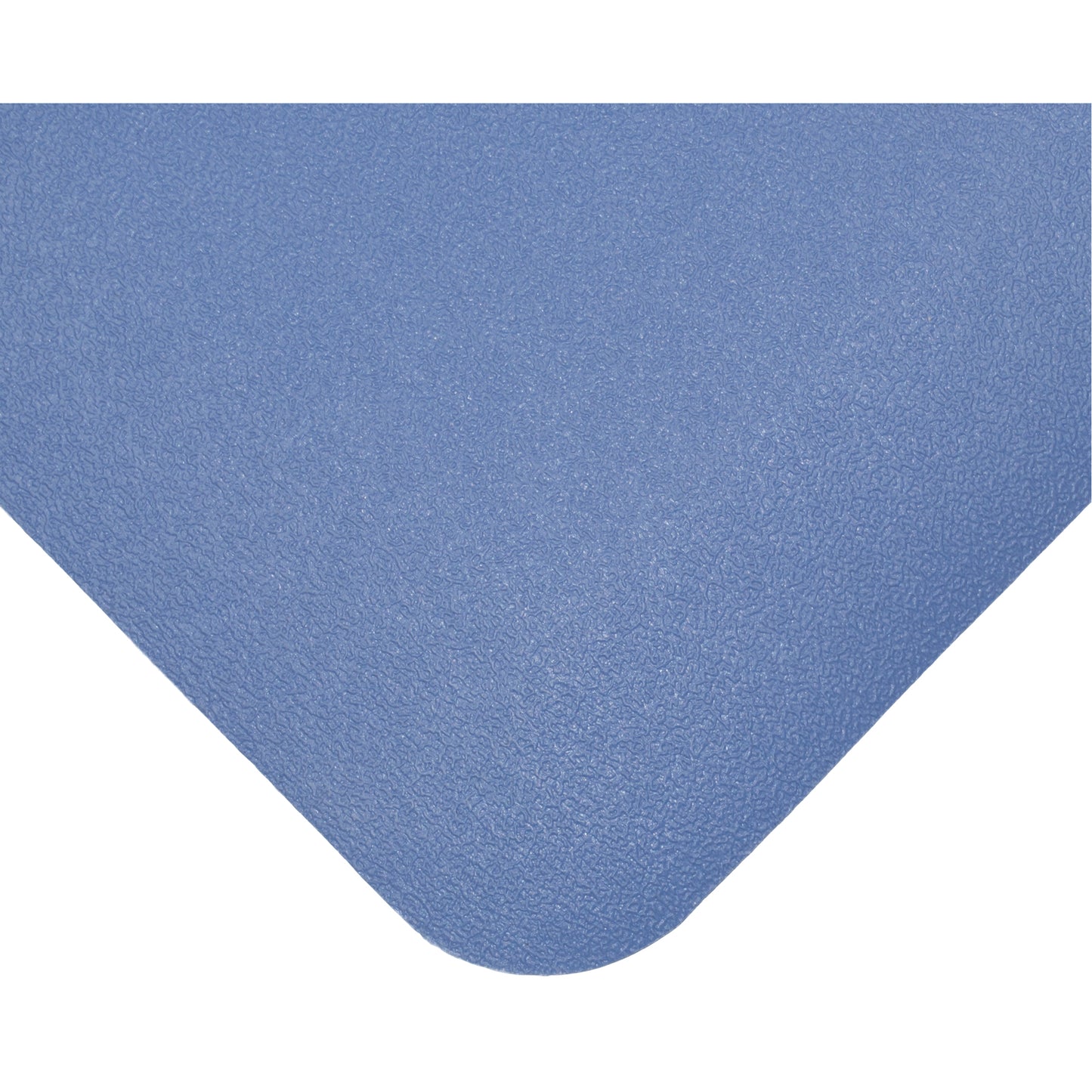 Wearwell Soft Rock Anti-Microbial Mats No.427, Textured, 3' x 48' x 1/2", Blue, Nitrile/Vinyl