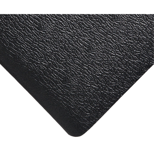 Wearwell Soft Step Mats No.427, Pebbled, 2' x 3' x 3/8", Black, PVC Sponge