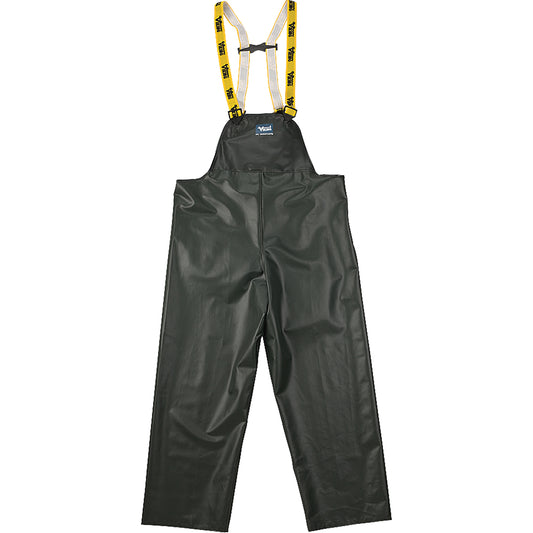 Viking Journeyman Chemical Resistant Rain Bib Pants, 3X-Large, Green, Polyester/PVC