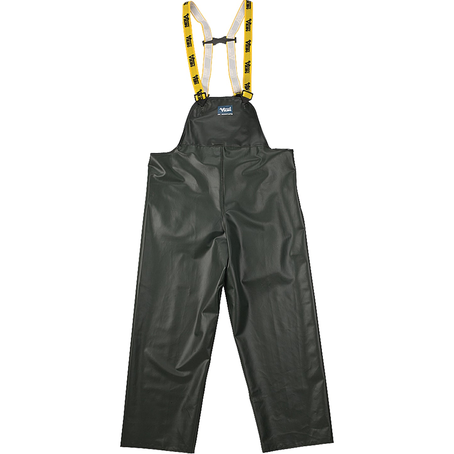 Viking Journeyman Chemical Resistant Rain Bib Pants, Large, Green, Polyester/PVC