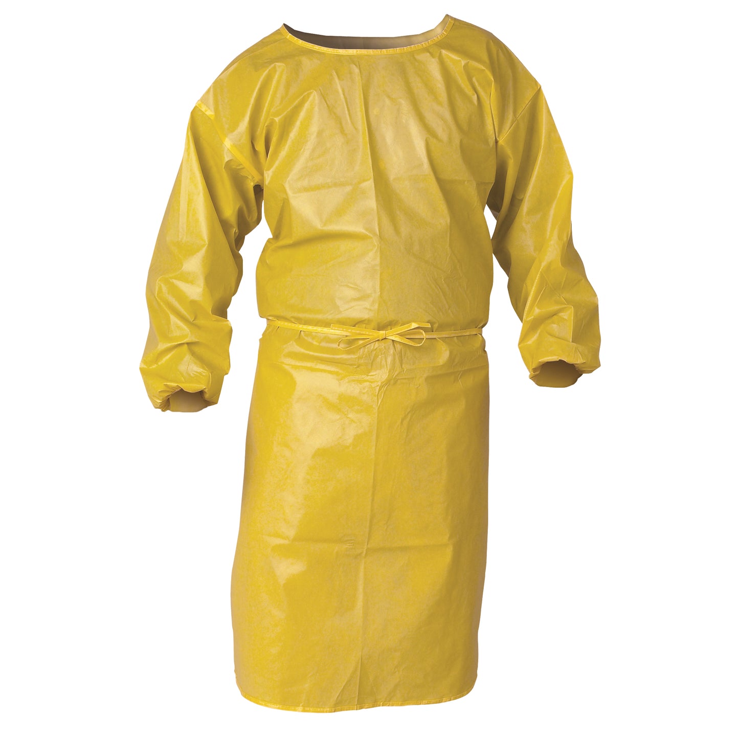 Ansell KleenGuard™ A70 Chemical Spray Protection Smock, Polypropylene, Yellow, 34" W x 44" L