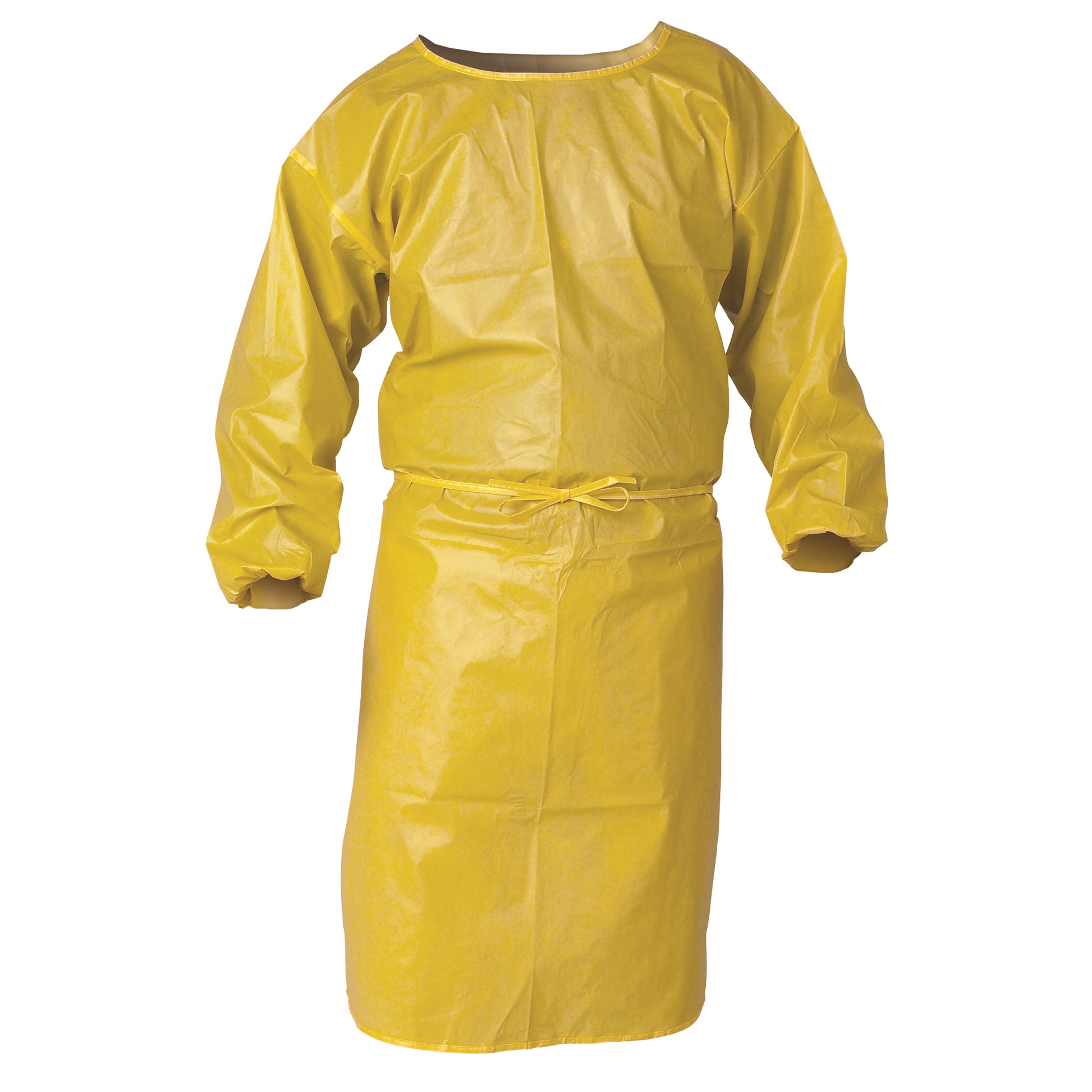 Ansell KleenGuard™ A70 Chemical Spray Protection Smock, Polypropylene, Yellow, 34" W x 44" L