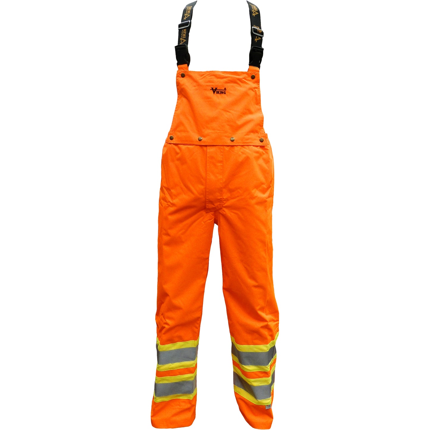 Viking Journeyman Detachable Bib Safety Pants, Polyester, X-Large, High Visibility Orange