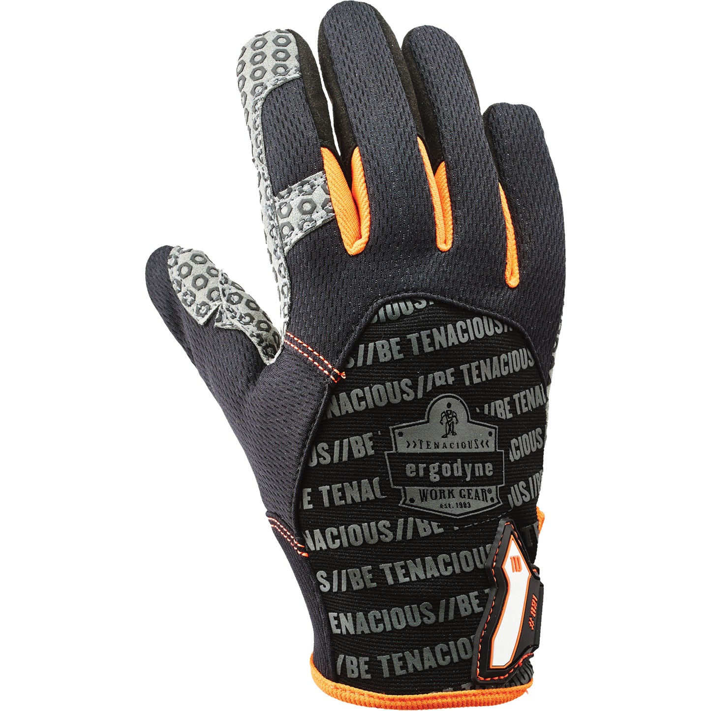 Ergodyne ProFlex® 821 Smooth Surface Handling Gloves, 2X-Large, Synthetic Palm, Hook & Loop Cuff