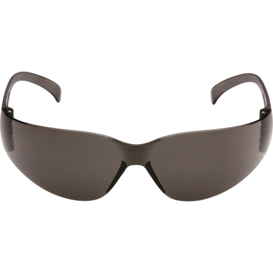 Pyramex Intruder Safety Glasses, Grey/Smoke Lens, Anti-Scratch, ANSI Z87+/Meets/Exceeds CSA Z94.3