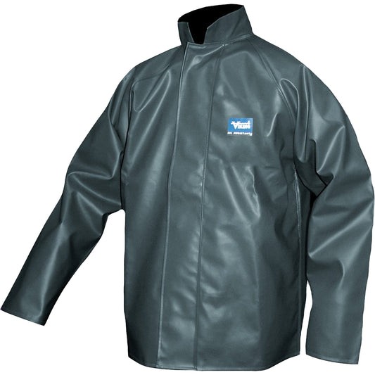 Viking Journeyman Chemical Resistant Rain Jacket, Polyester, 4X-Large, Green
