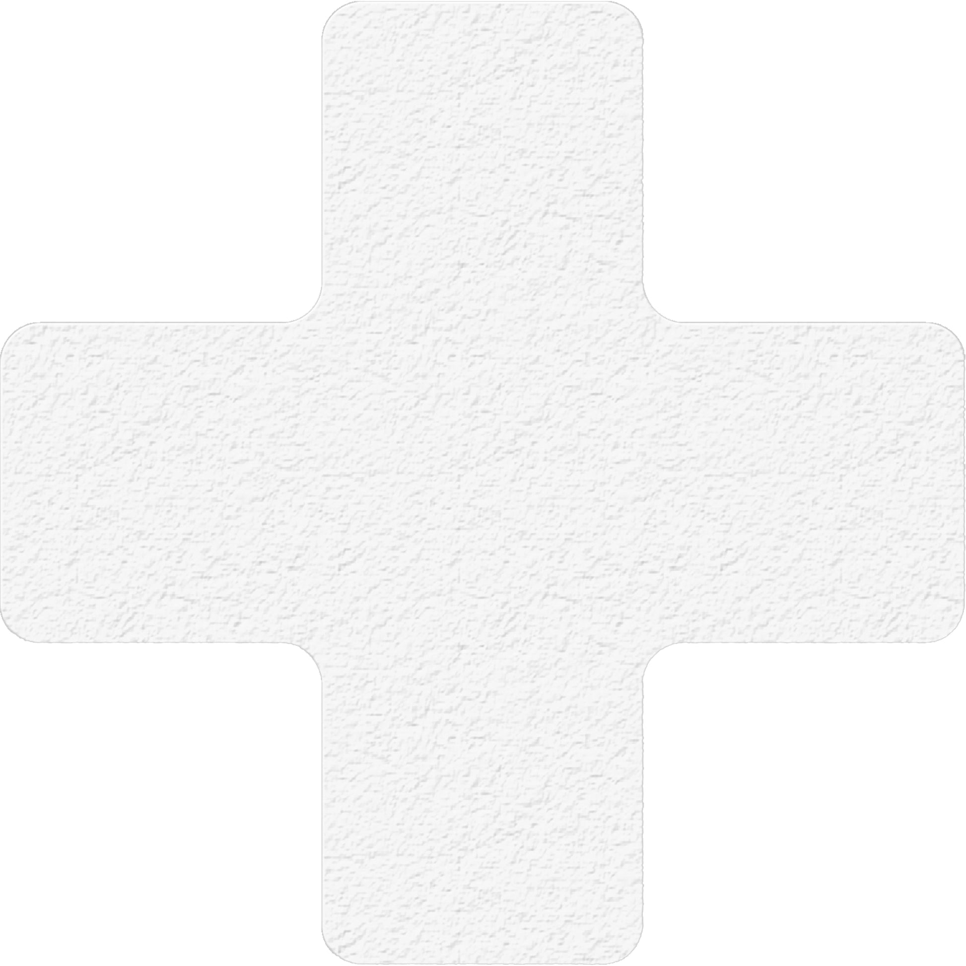 Incom Top Tape & Label Lean 5S Manufacturing Markers, Cross, 6" L x 6" W, White, Vinyl