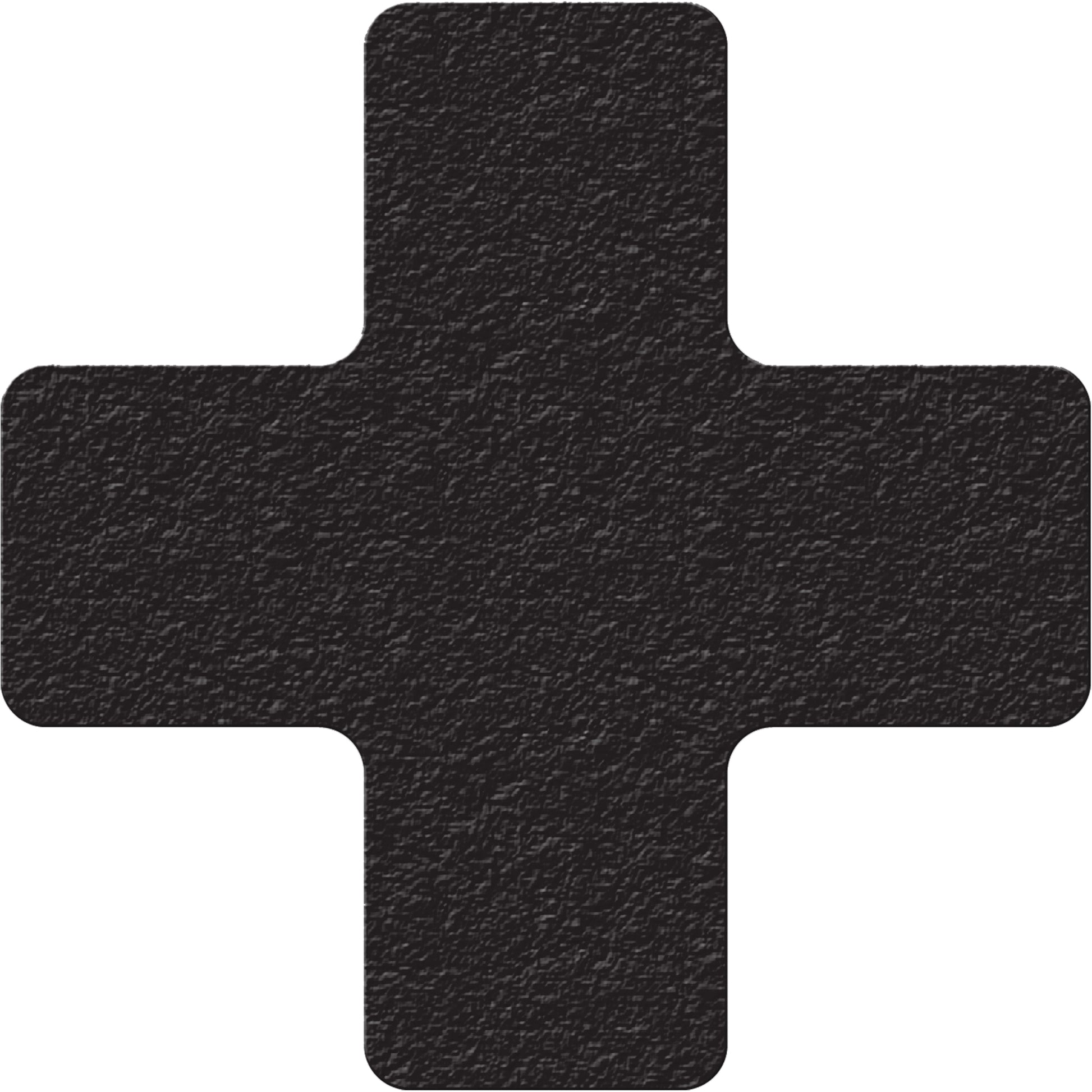 Incom Top Tape & Label Lean 5S Manufacturing Markers, Cross, 6" L x 6" W, Black, Vinyl