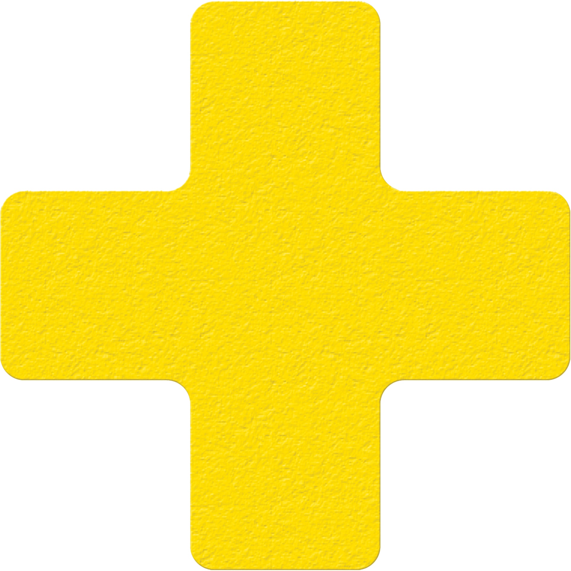 Incom Top Tape & Label Lean 5S Manufacturing Markers, Cross, 6" L x 6" W, Yellow, Vinyl