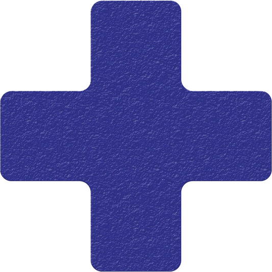 Incom Top Tape & Label Lean 5S Manufacturing Markers, Cross, 6" L x 6" W, Blue, Vinyl