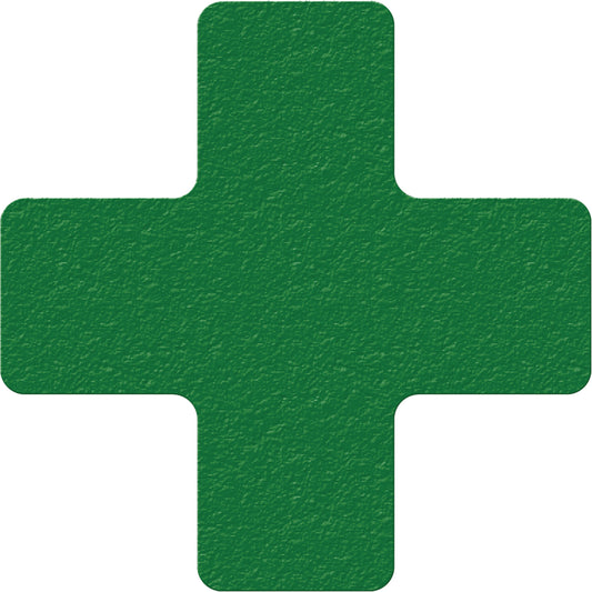 Incom Top Tape & Label Lean 5S Manufacturing Markers, Cross, 6" L x 6" W, Green, Vinyl